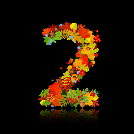 Beautiful autumn leaves. number 2のイラスト素材
