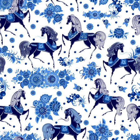fashion seamless texture with stylized flowersのイラスト素材