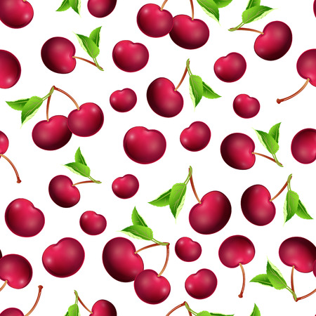 seamless texture of cherryのイラスト素材