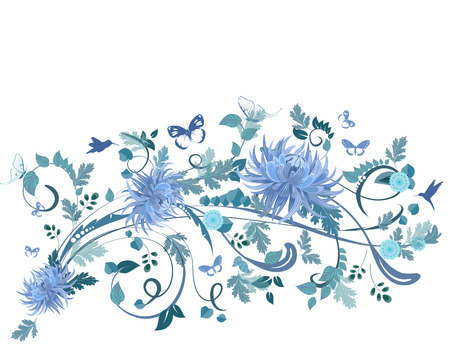elegant floral designのイラスト素材