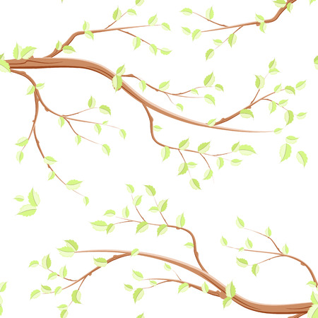 seamless texture with nature ornamentのイラスト素材