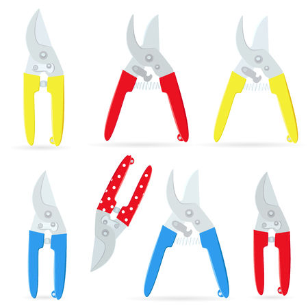 collection of gardening secateurs for your designのイラスト素材
