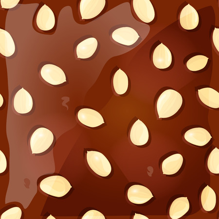 seamless texture with peanutsのイラスト素材