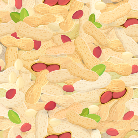 seamless texture with fresh groundnuts for your designのイラスト素材