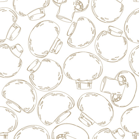 Seamless texture with agaricus for your designのイラスト素材