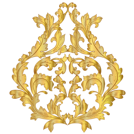 Golden arabesque for your designのイラスト素材