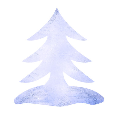 Icon lilac tree colored purple for decor, patterns, prints, web element for theme attributionの写真素材