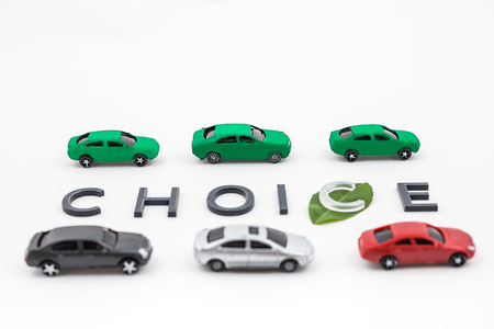 Environmentally friendly new energy vehicleの写真素材