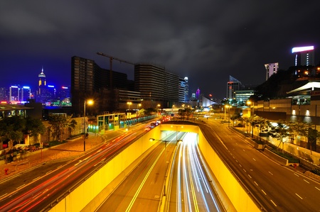 hong kong nightのeditorial素材