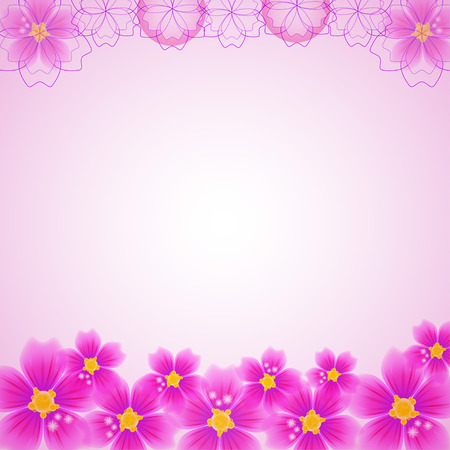 Abstract floral backgroundのイラスト素材