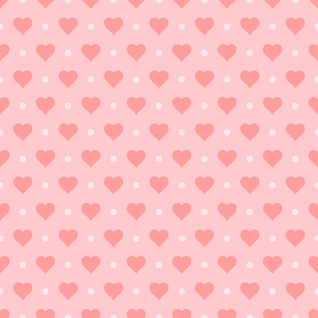 Seamless heart pattern, vector illustrationのイラスト素材