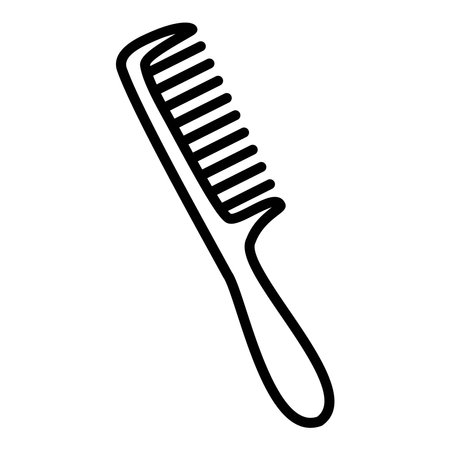 Comb line icon, vector illustrationのイラスト素材