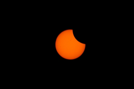Tokyo, Japan - May 21  Annular eclipse as the moon passes the sun on May 21st 2012 in Tokyoのeditorial素材