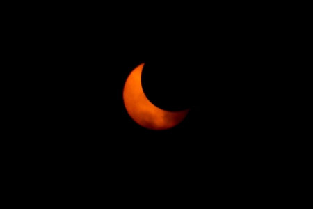 Tokyo, Japan - May 21  Annular eclipse as the moon passes the sun on May 21st 2012 in Tokyoのeditorial素材