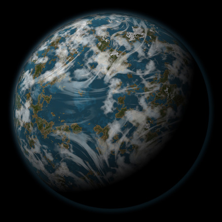 Alien Planet:  An earth like planet.の写真素材