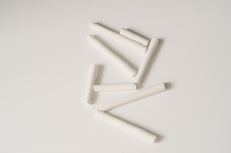 White Chalk Sticksの写真素材