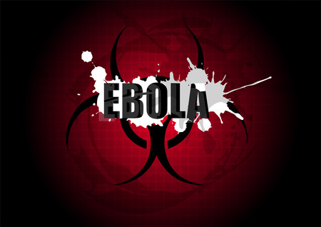 ebola virus biohazard caution vectorのイラスト素材