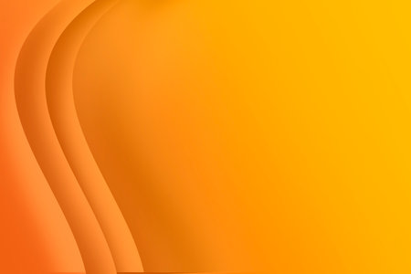 abstract orange wave curve backgroundの写真素材