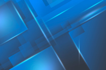 abstract blue light tiles backgroundの写真素材