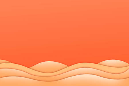 abstract orange wave curve backgroundの写真素材