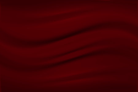 abstract red curve wave curtain backgroundの写真素材