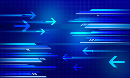 abstract blue technology backgroundの写真素材