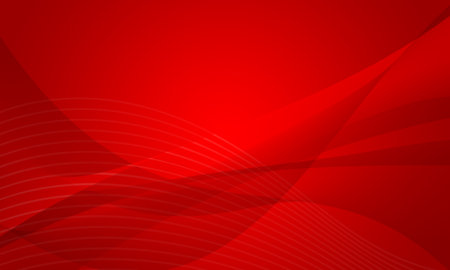 red lines wave curve depth with soft gradient abstract backgroundの写真素材