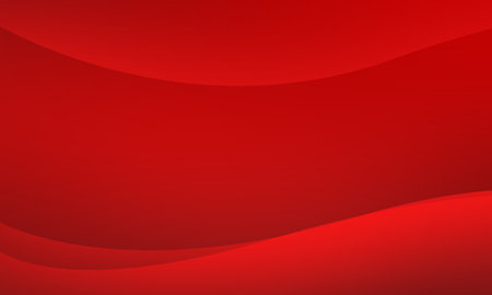 red curve wave shape on soft gradient abstact backgroundの写真素材