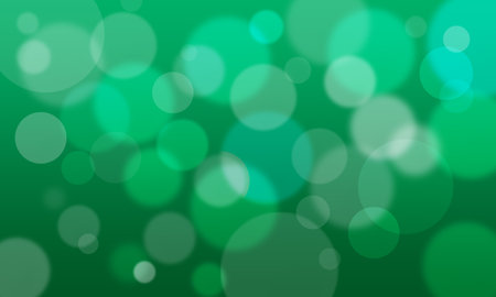 green bokeh blurry circle christmas festival abstract backgroundの写真素材