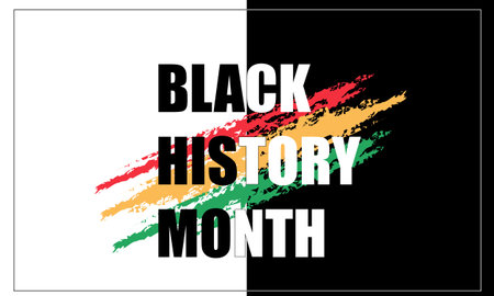 black history month celebrate vector illustration designのイラスト素材