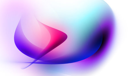 purple pink curve wave gradient abstract backgroundの写真素材