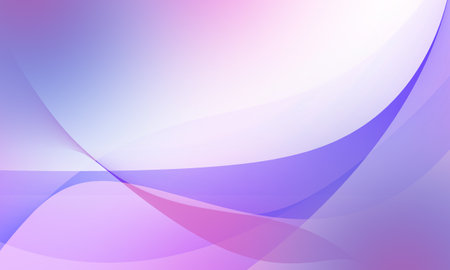 abstract pink blue curve wave lines with soft gradient backgroundの写真素材