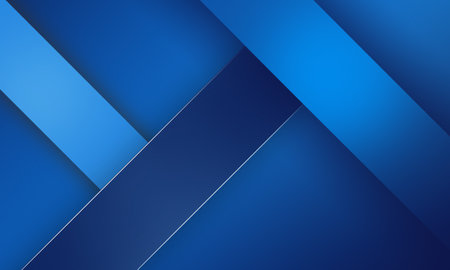 blue tiles lines depth abstract backgroundの写真素材