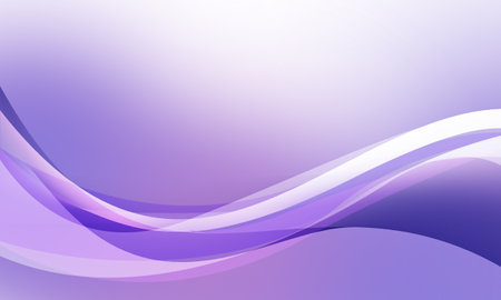 violet purple lines curve wave with soft gradient abstract backgroundの写真素材