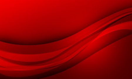 red lines curves wave with soft gradient abstract backgroundの写真素材