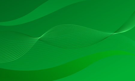 green lines curve wave abstract backgroundのイラスト素材