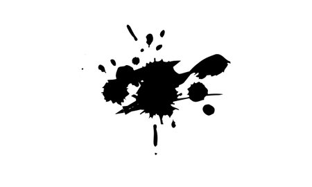 black drop splatter ink watercolor brush in grunge graphic styleのイラスト素材