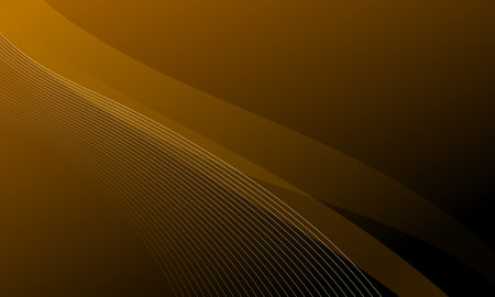 golden brown lines curve wave luxury with gradient abdtract backgroundのイラスト素材