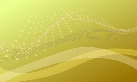 gold lines curves wave with soft gradient abstract backgroundのイラスト素材