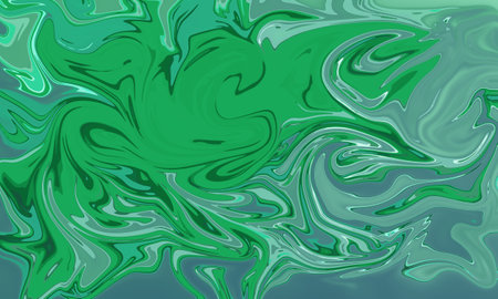 green blue liquid painting brush abstract backgroundの写真素材