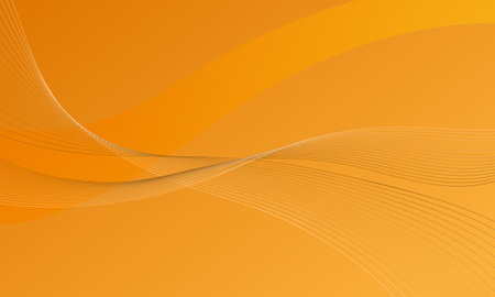 orange lines curve wave abstract backgroundのイラスト素材