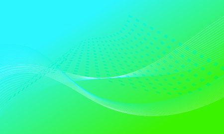 green blue lines curves wave soft gradient abstract backgroundのイラスト素材