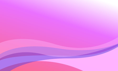 pink curve wave with smooth gradient abstract backgroundのイラスト素材