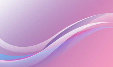 pink purple color curves waves with gradient abstract backgroundの写真素材