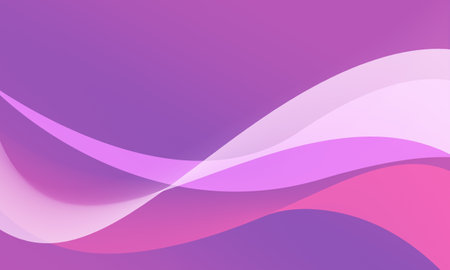 violet purple color lines curves wave abstract backgroundの写真素材