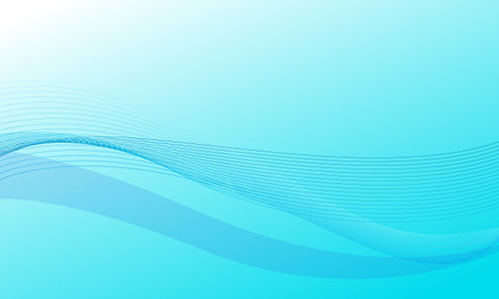 green blue curve wave lines abstract backgroundのイラスト素材