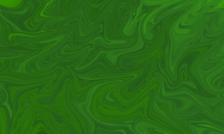 green liquid painting oil style artistic abstract backgroundの写真素材