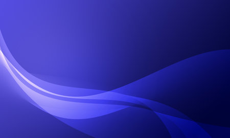 blue lines curves wave soft gradient abstract backgroundの写真素材