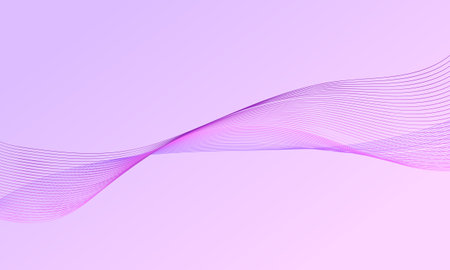 pink violet business lines curves waves with soft gradient abstract backgroundのイラスト素材