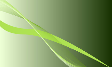 green business lines curves wave modern technology abstract backgroundのイラスト素材